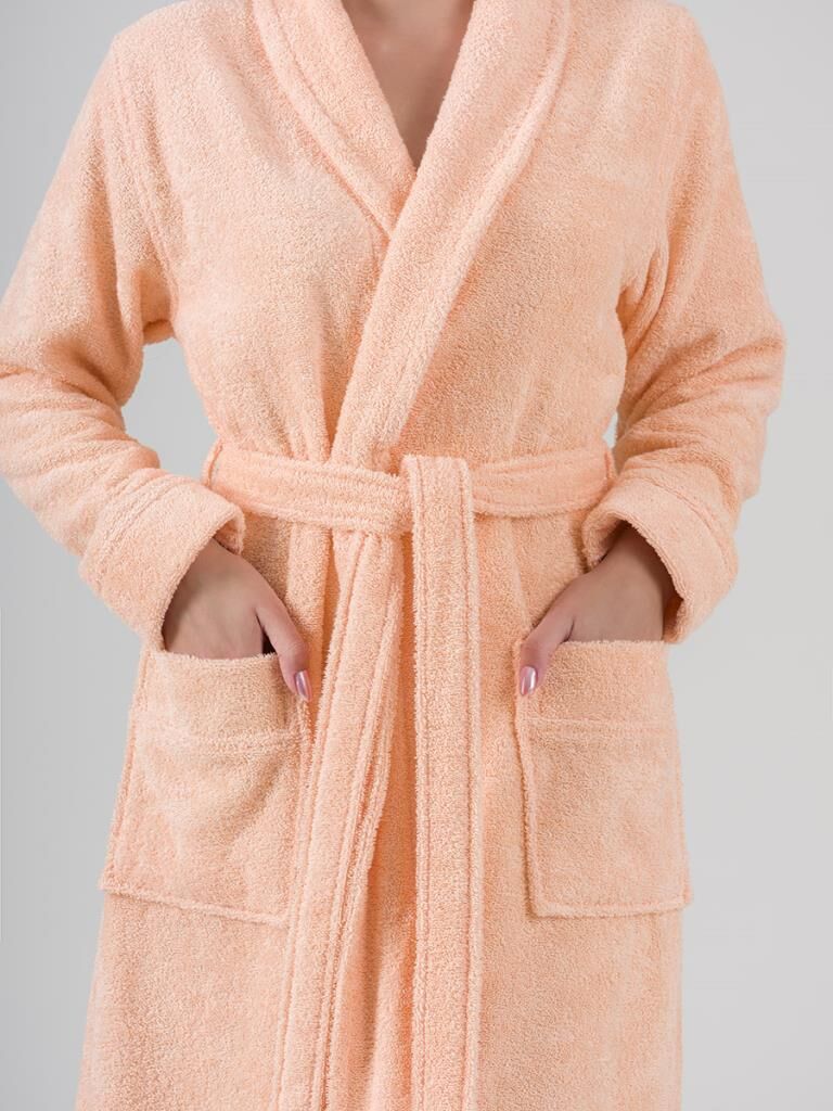 Pamuk Bornoz Karna Nora Somon - M