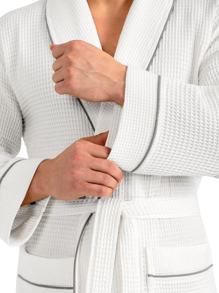 Torshon Pamuk Bornoz Salyaka Aleron Serisi Beyaz - 3XL