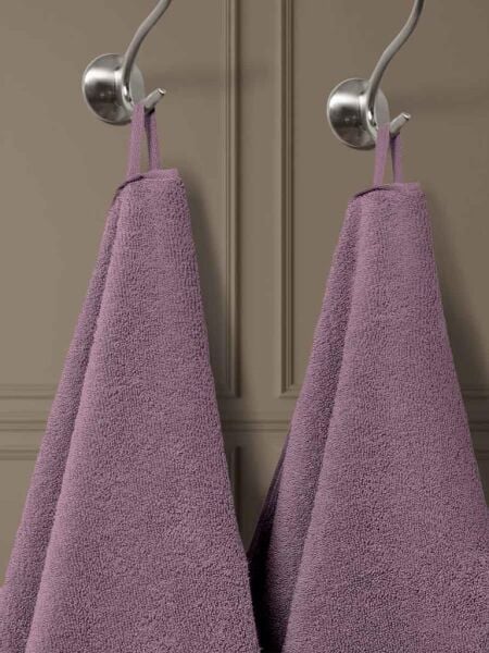 Pamuk Havlu Takımı 2 li Ladin 50x90/70x140 cm Lavanta - 50 X 90