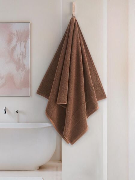Cotton %100 Banyo Havlusu 70x140 cm Koyu Kahverengi - 70 X 140