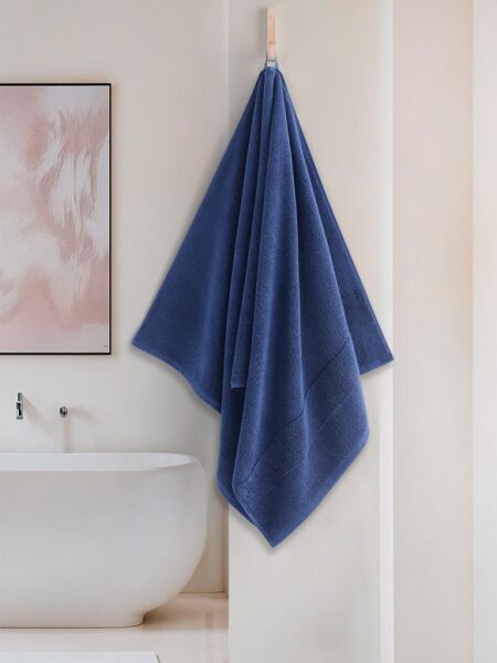 Cotton %100 Banyo Havlusu 70x140 cm Royal Mavi - 70 X 140