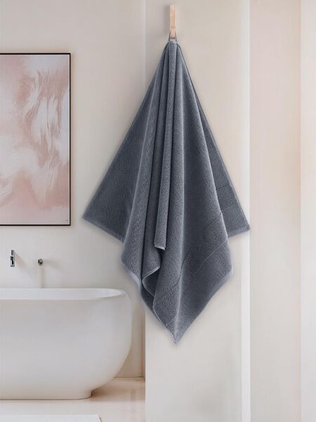 Cotton %100 Banyo Havlusu 70x140 cm Mirage Mavi - 70 X 140