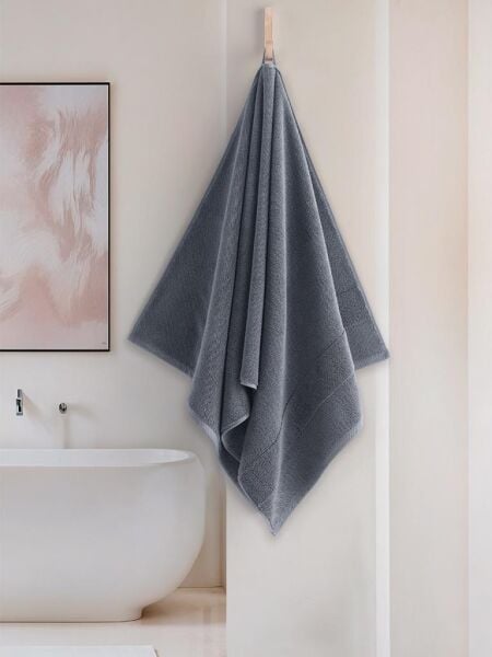 Cotton %100 Banyo Havlusu 70x140 cm Mirage Mavi - 70 X 140