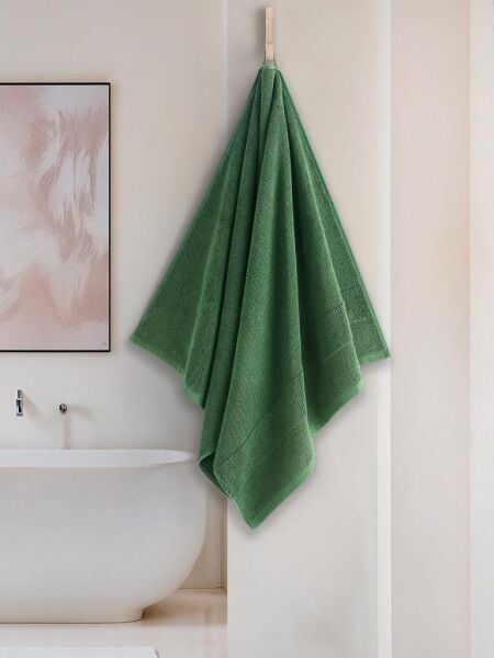 Cotton %100 Banyo Havlusu 70x140 cm Yeşil - 70 X 140