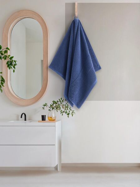 Cotton %100 Banyo Havlusu 50x90 cm Royal Mavi - 50 X 90