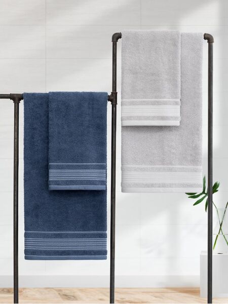 Premium 4 lü Havlu Seti Ladin 50x90/70x140 cm Asorti-1 - 70 X 140