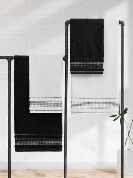 Premium 4 lü Havlu Seti Ladin 50x90/70x140 cm Asorti-8 - 70 X 140