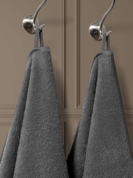 Ladin Pamuk Banyo Havlusu 70x140 Koyu Gri - 70 X 140