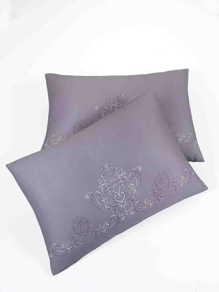 Yastık Kılıfı 2’li Saten Zarif Dokunuş Baskılı V9 - 50 X 70