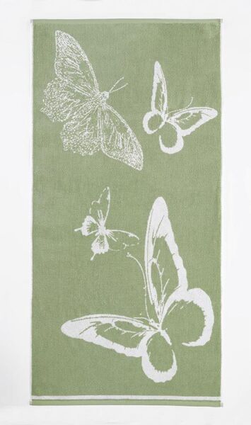 Cotton Havlu Kelebek Desen Karna 500 Gr. 40x60 Cm Asorti-3 - 40 X 60