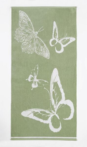 Cotton Havlu Kelebek Desen Karna 500 Gr. 40x60 Cm Asorti-3 - 40 X 60