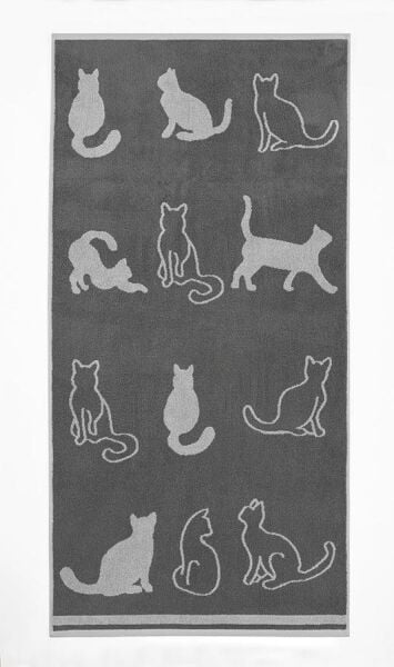 Cotton Havlu Kedi Desen Karna 500 Gr. 40x60 Cm Asorti-1 - 40 X 60