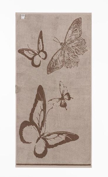 Cotton Havlu Kelebek Desen Karna 500 Gr. 40x60 Cm Asorti-2 - 40 X 60