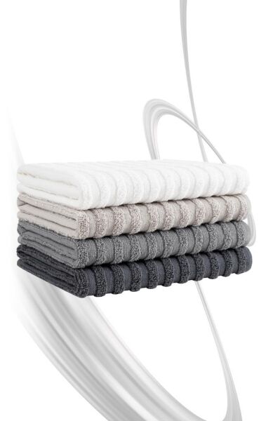 Mutfak Havlu Şal Seti 4 lü Ramla SoftLine Çizgili Dokuma Renkli - 40x65 cm Asorti-2 - 40 X 65