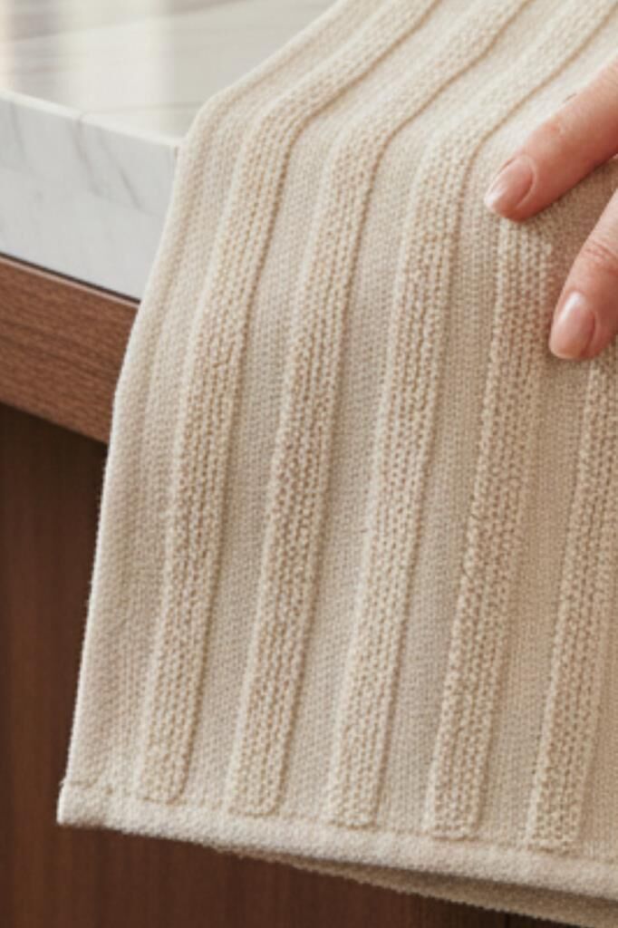 Mutfak Havlu Şal Seti 4 lü Ramla SoftLine Çizgili Dokuma Renkli - 40x65 cm Asorti-4 - 40 X 65