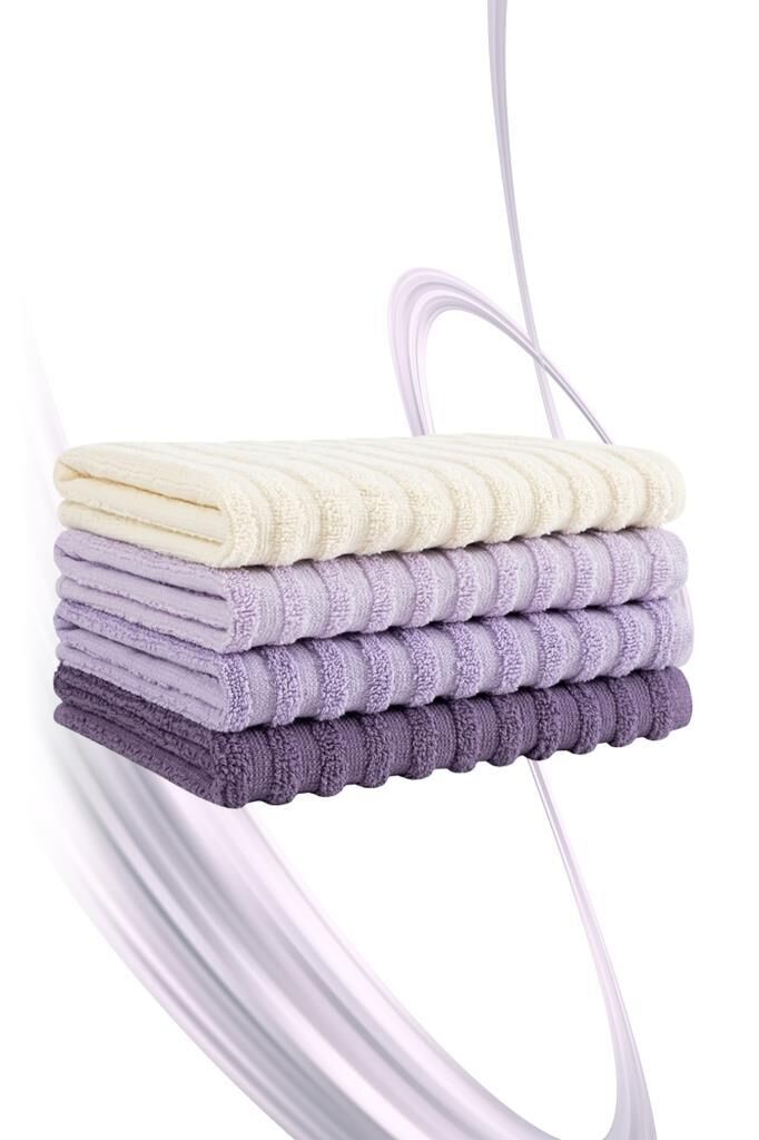 Mutfak Havlu Şal Seti 4 lü Ramla SoftLine Çizgili Dokuma Renkli - 40x65 cm Asorti-4 - 40 X 65