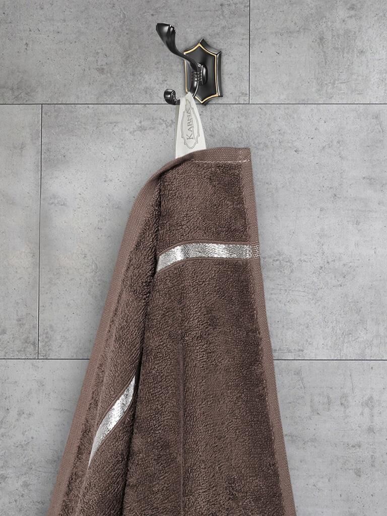 Pamuk Havlu Tekli Premium Bale Premium Kalite 70x140 Kahverengi