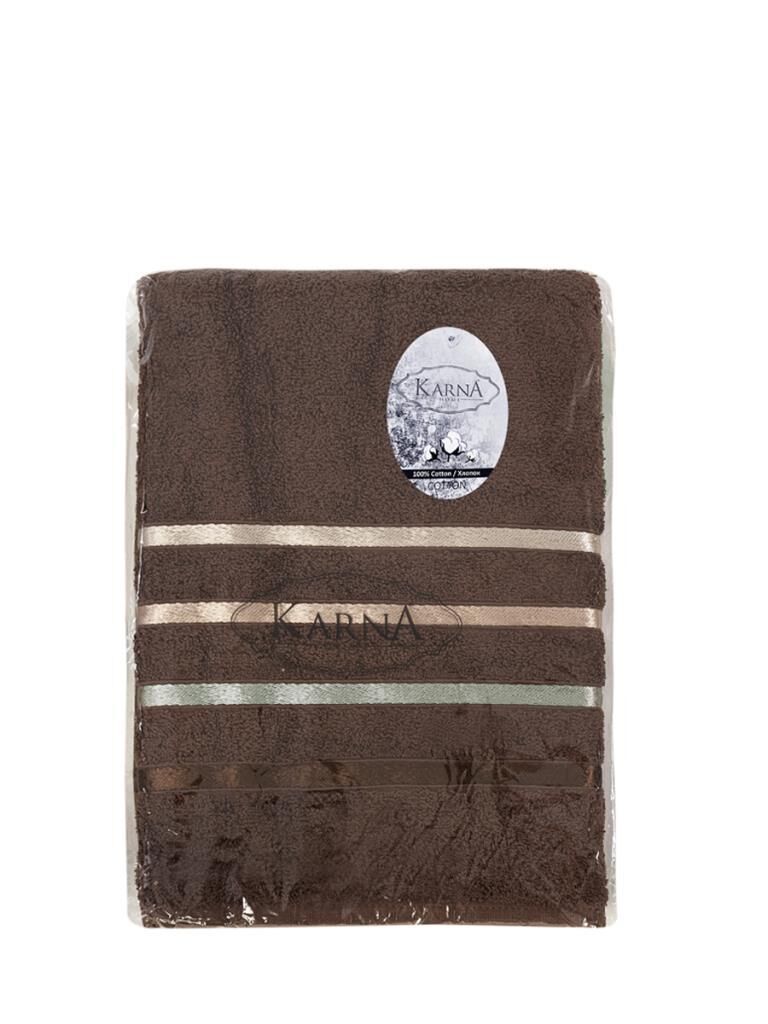 Pamuk Havlu Tekli Premium Bale Premium Kalite 70x140 Kahverengi