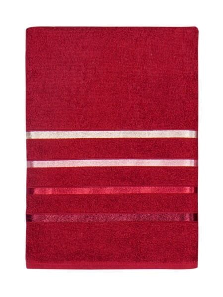 Pamuk Havlu Tekli Premium Bale Premium Kalite 70x140 Kırmızı