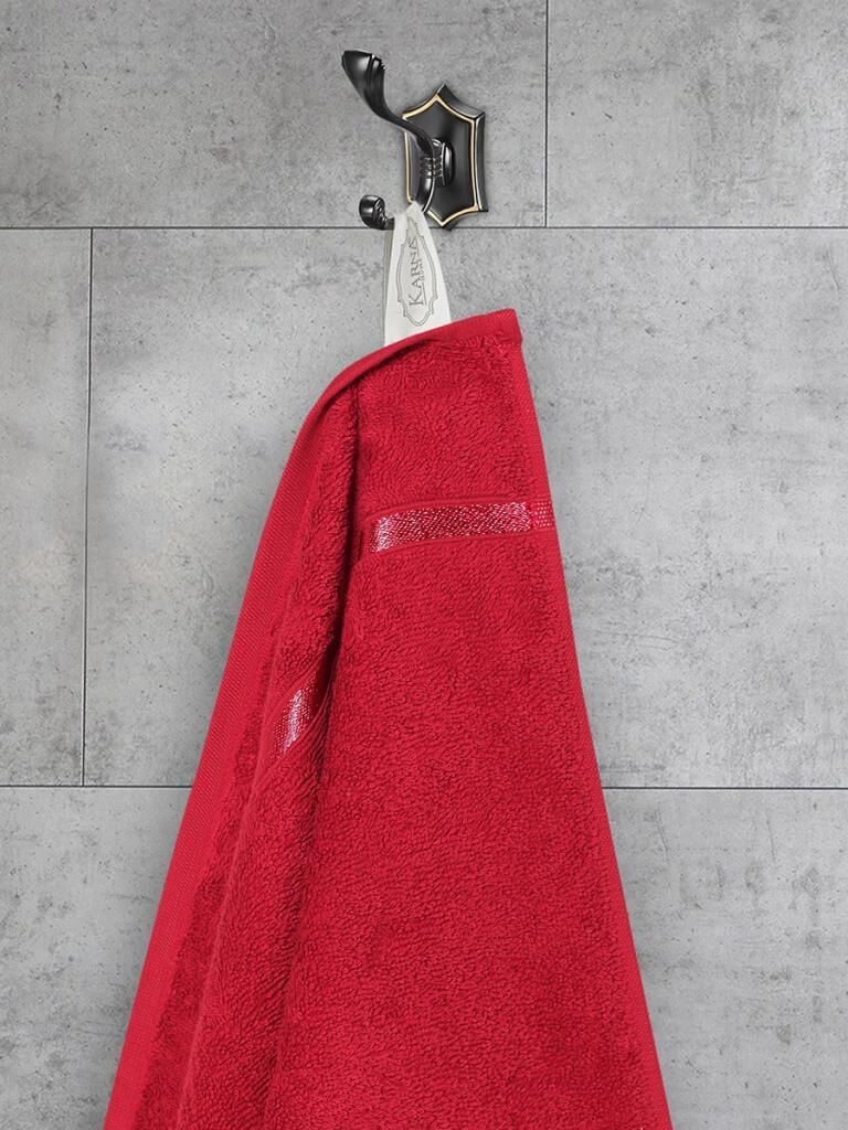 Pamuk Havlu Tekli Premium Bale Premium Kalite 70x140 Kırmızı