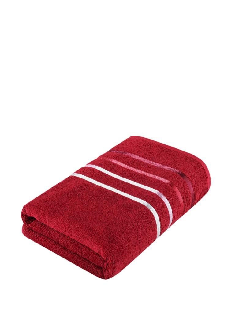 Pamuk Havlu Tekli Premium Bale Premium Kalite 70x140 Kırmızı