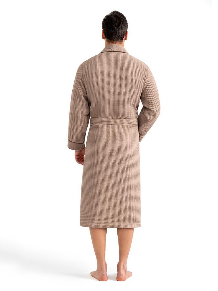 Torshon Pamuk Bornoz Salyaka Aleron Serisi Sütlü Kahve - 2XL