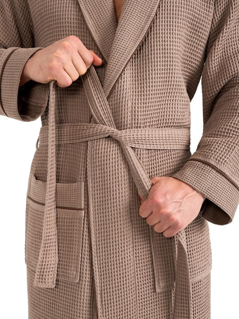 Torshon Pamuk Bornoz Salyaka Aleron Serisi Sütlü Kahve - 2XL