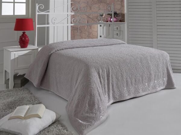 Romantik Gül Kurusu Havlu Pike Esra 160x220
