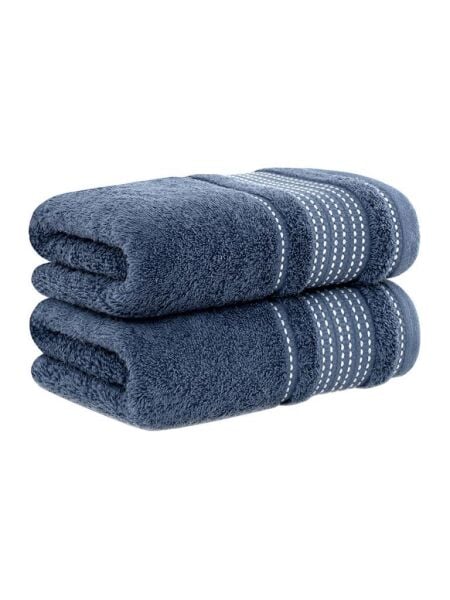 Pamuk Havlu Ladin Yumuşak ve Su Emici Banyo Havlusu 50x90 Mürdüm - 50 X 90