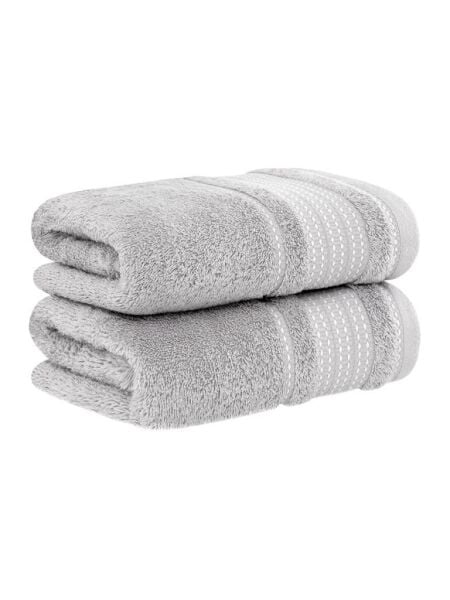 Pamuk Havlu Ladin Yumuşak ve Su Emici Banyo Havlusu 50x90 Mürdüm - 50 X 90