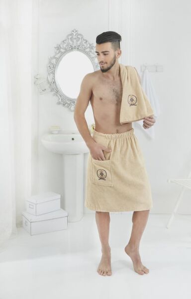 Cotton Pamır Erkek Sauna Havlu Seti