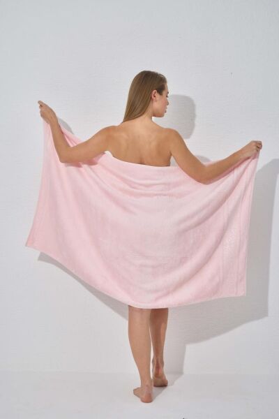 Armond Bambu Plaj ve Banyo Havlusu 90x150 Pudra - 90 X 150