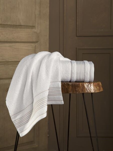 Ladin Pamuk Banyo Havlusu 70x140 Krem