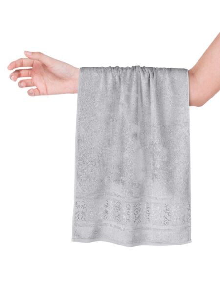 Bambu Havlu Takımı Doğal ve Yumuşak Dokulu 50x90 Gri - 50 X 90