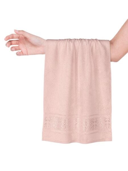 Bambu Havlu Takımı Doğal ve Yumuşak Dokulu 50x90 Pudra - 50 X 90