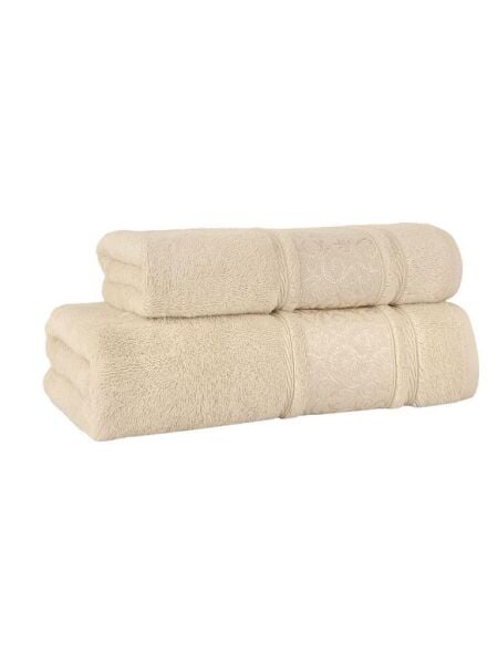 Bambu Havlu Takımı Doğal ve Yumuşak Dokulu 50x90 Bej - 50 X 90