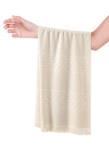 Monard Bambu Havlu Takımı 50x90 50 X 90 - Ekru