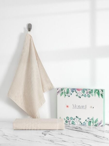 Monard Bambu Havlu Takımı 50x90 Bej - 50 X 90
