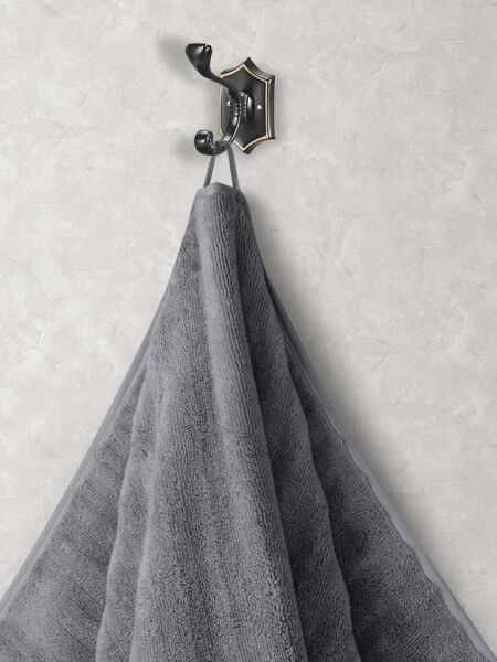 Flow Pamuk Yüz Havlusu 70x140 Koyu Gri