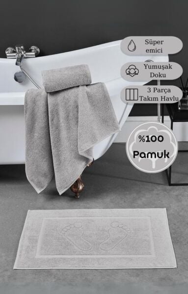 Karna Hotel Serisi Gravel Havlu Seti 70x140